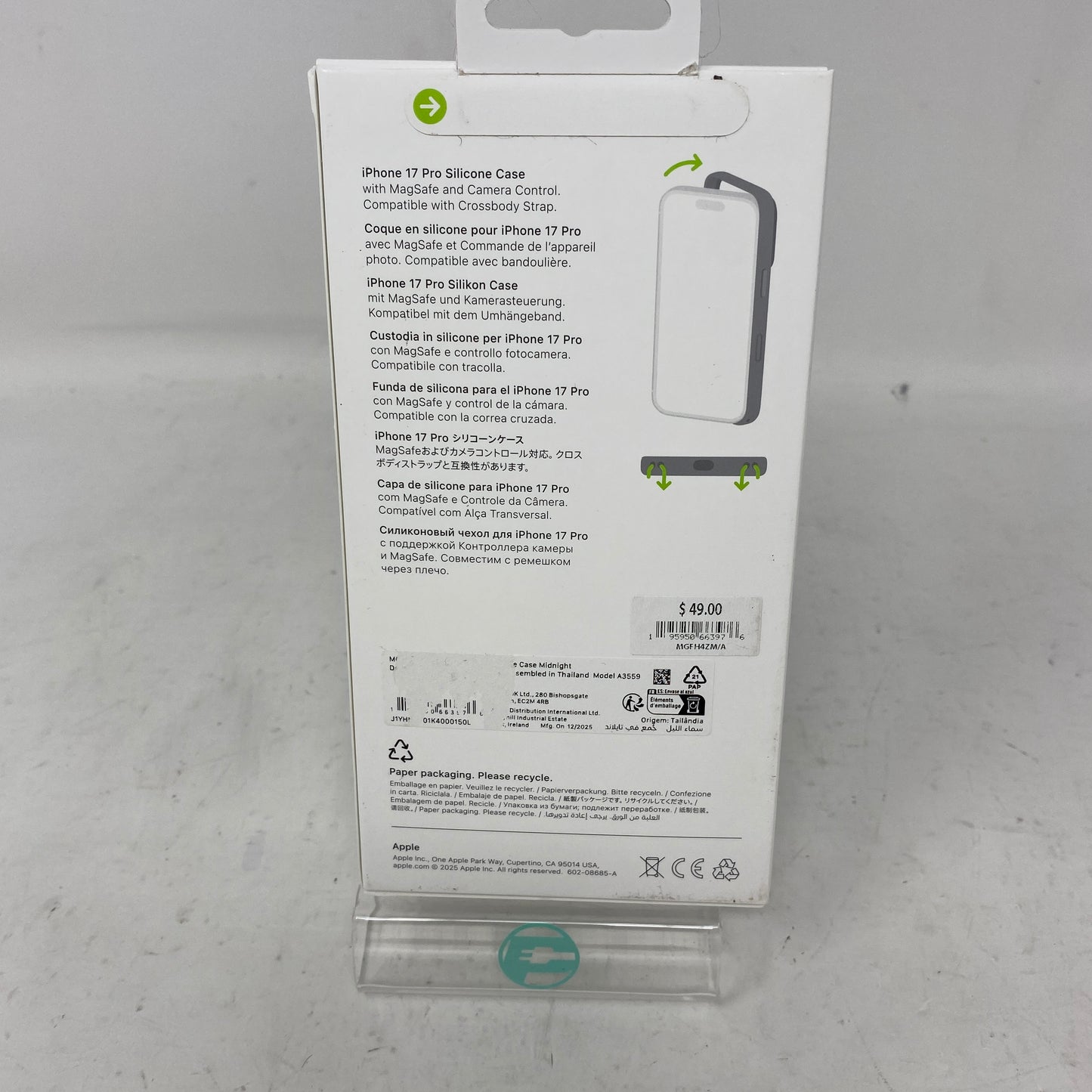 Apple iPhone 17 Pro Silicone Midnight Blue MGFH4ZM/A