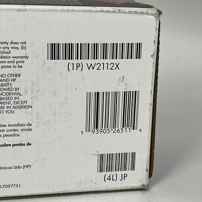 New HP LaserJet 206X Yellow Toner Cartridge W2112X