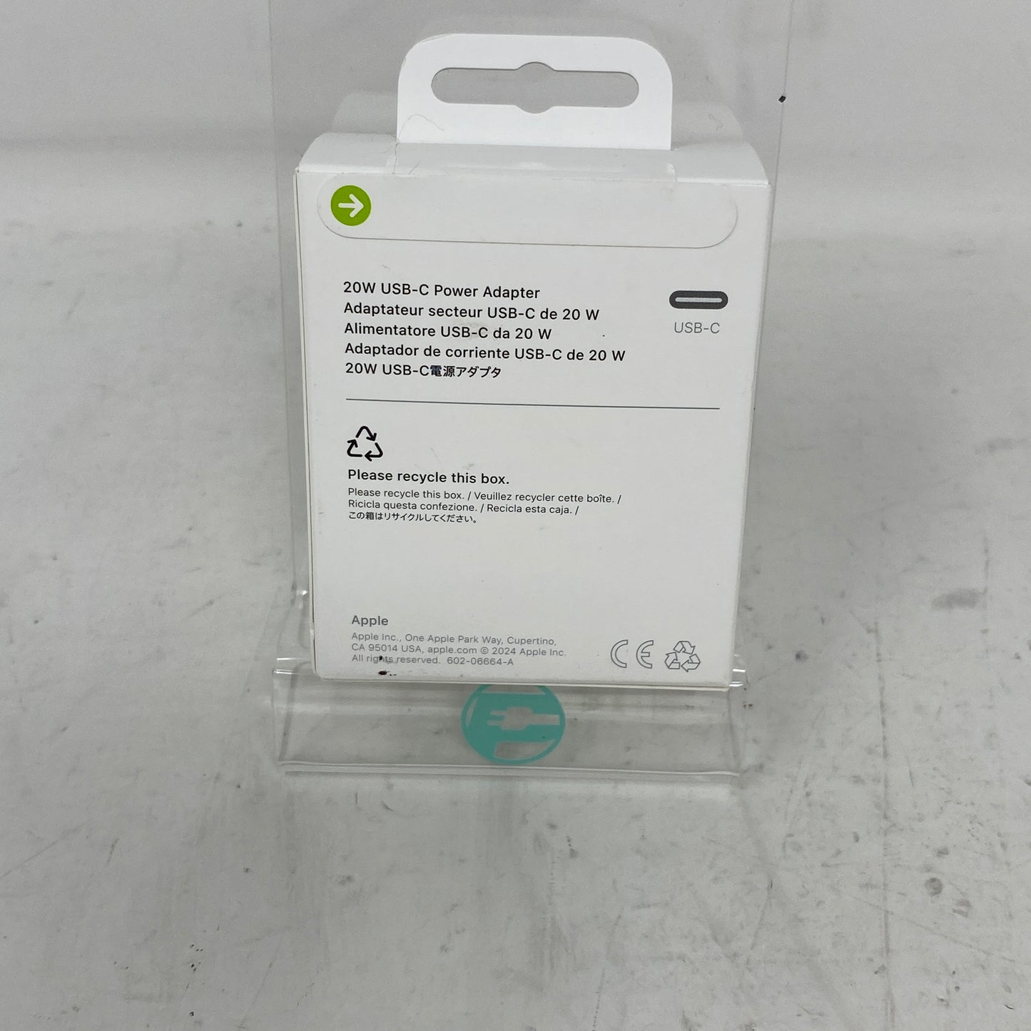 New Apple 20W USB-C Power Adapter White MHJA3AM/A Power Adapter
