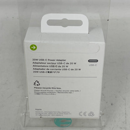 New Apple 20W USB-C Power Adapter White MHJA3AM/A Power Adapter