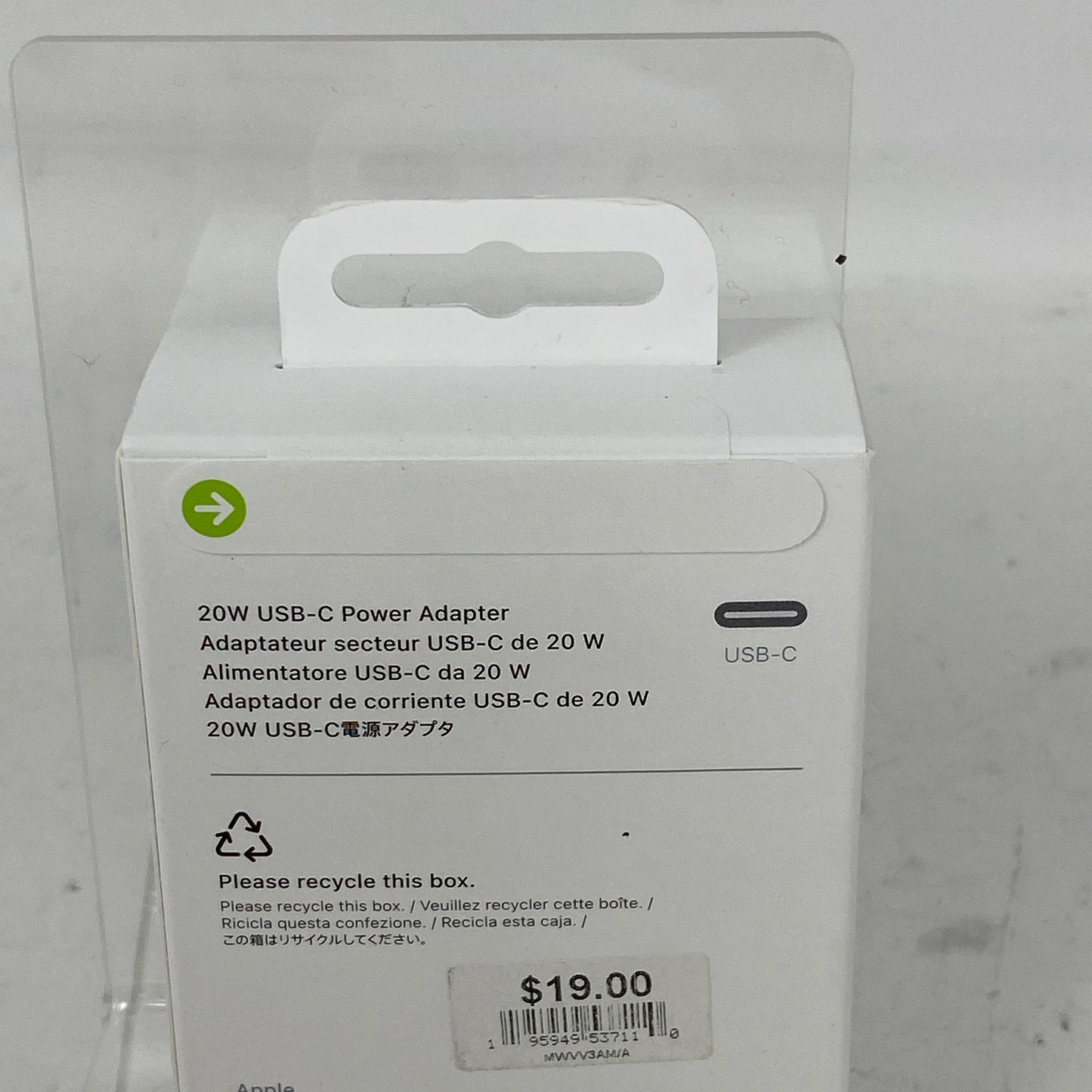 New Apple 20W USB-C Power Adapter White MHJA3AM/A Power Adapter