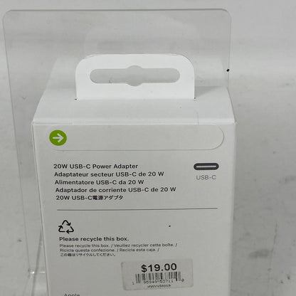 New Apple 20W USB-C Power Adapter White MHJA3AM/A Power Adapter