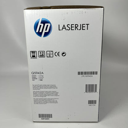 New HP LaserJet 42A Black Original LaserJet Toner Cartridge Q5942A