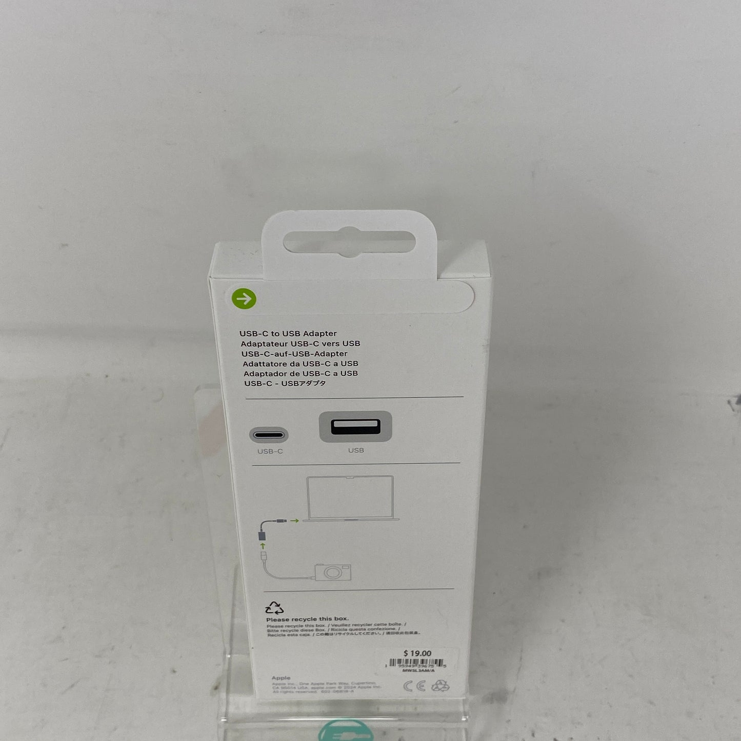 New Apple A1632 White MW5L3AM/A USB-C to USB Adapter