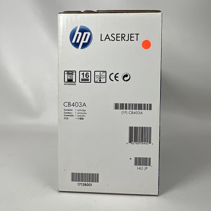 New HP LaserJet 642A Magenta Toner Cartridge CB403A