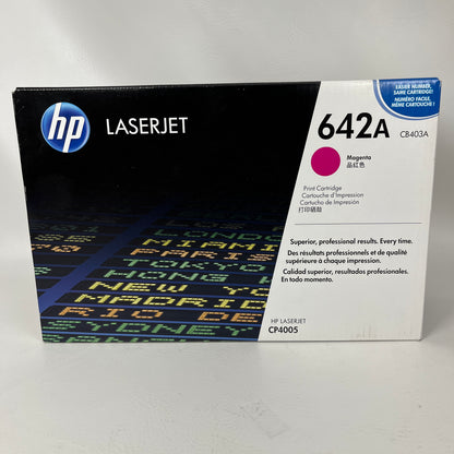 New HP LaserJet 642A Magenta Toner Cartridge CB403A