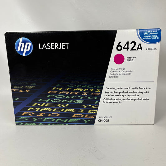 New HP LaserJet 642A Magenta Toner Cartridge CB403A