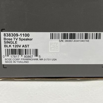 New Bose TV Speaker Wireless Bluetooth Soundbar Black 838309-1100