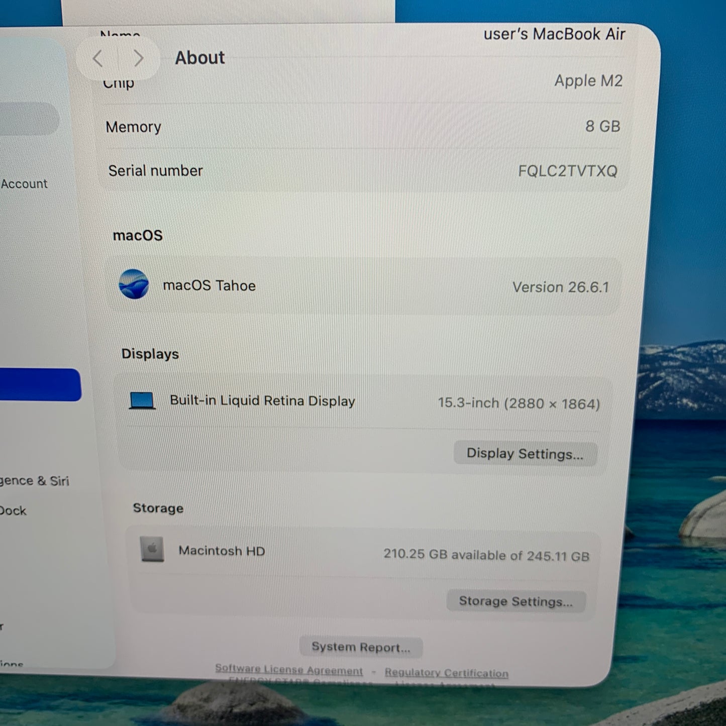 2023 Apple MacBook Air 15" M2 10C GPU 3.5GHz 8GB RAM 256GB SSD A2941