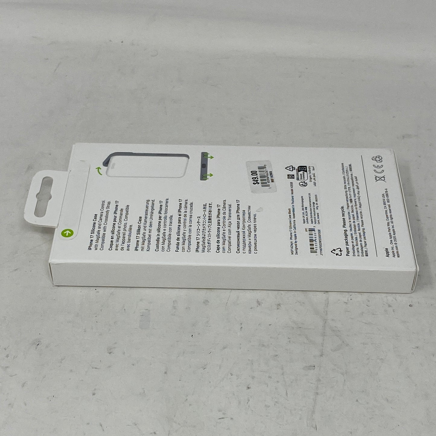 New Apple Silicone Case Black MGF14ZM/A Fitted Case