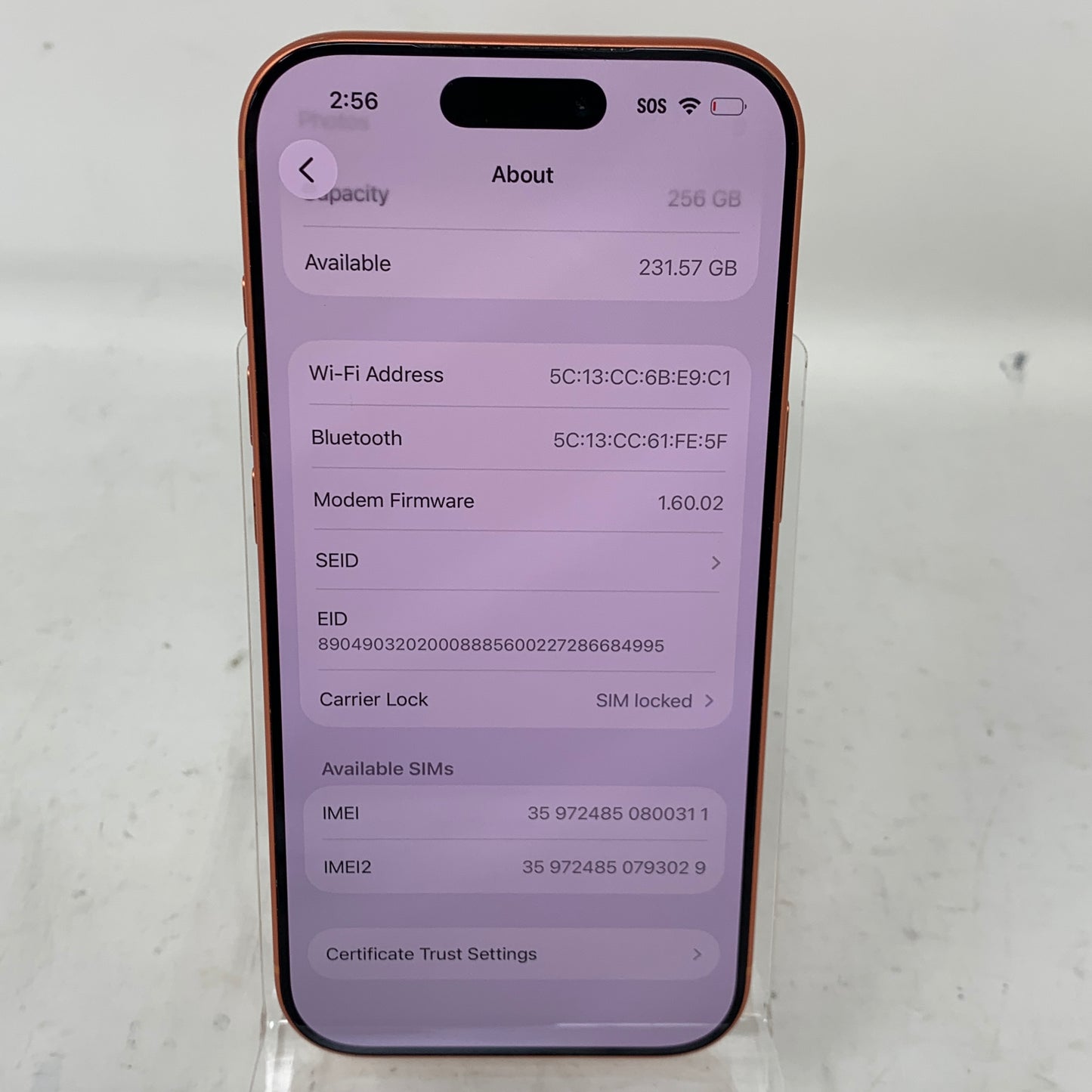 T-Mobile Apple iPhone 17 Pro 256GB NG7L4LL/A Cosmic Orange