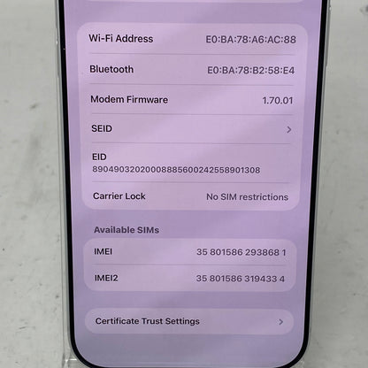Factory Unlocked Apple iPhone 17 Pro Max 128GB Silver NFXG4LL/A