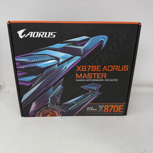New Gigabyte X870E AORUS MASTER AM5 ATX AMD DDR5 Motherboard