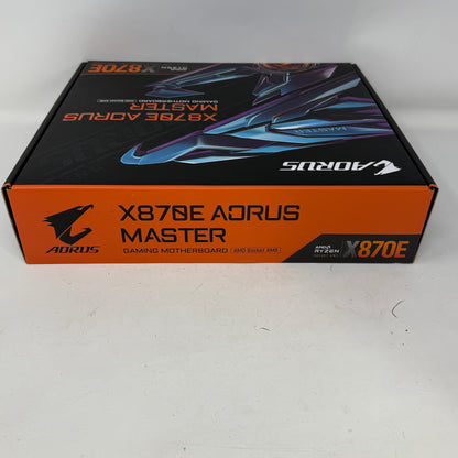 New Gigabyte X870E AORUS MASTER AM5 ATX AMD DDR5 Motherboard