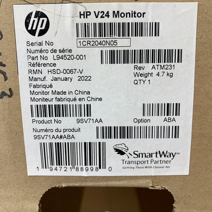 New HP 24" L94520-001 FHD LCD TN Flat Screen Desktop Monitor