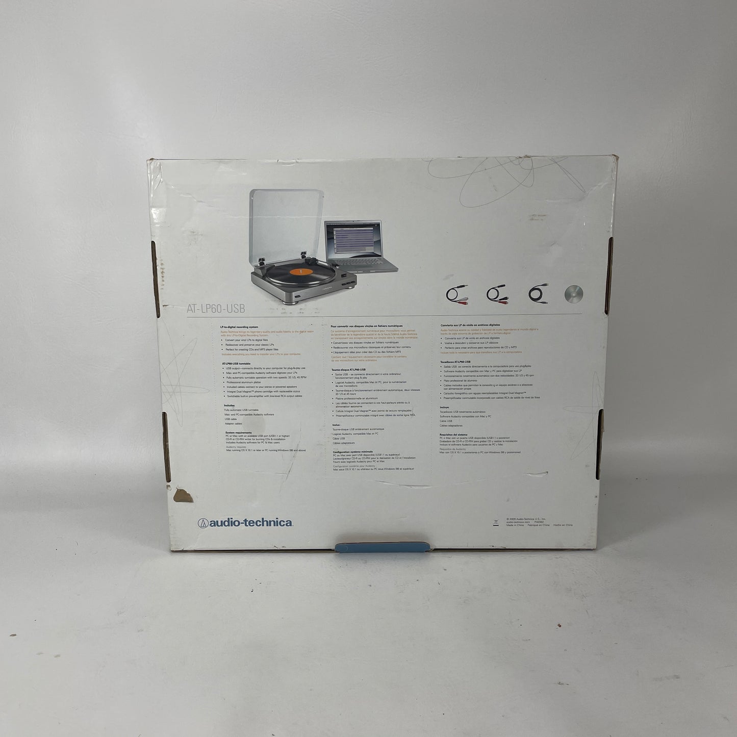 Audio-technica AT-LP60-USB Fully Automatic Belt-Drive Turntable AT-LP60-USB