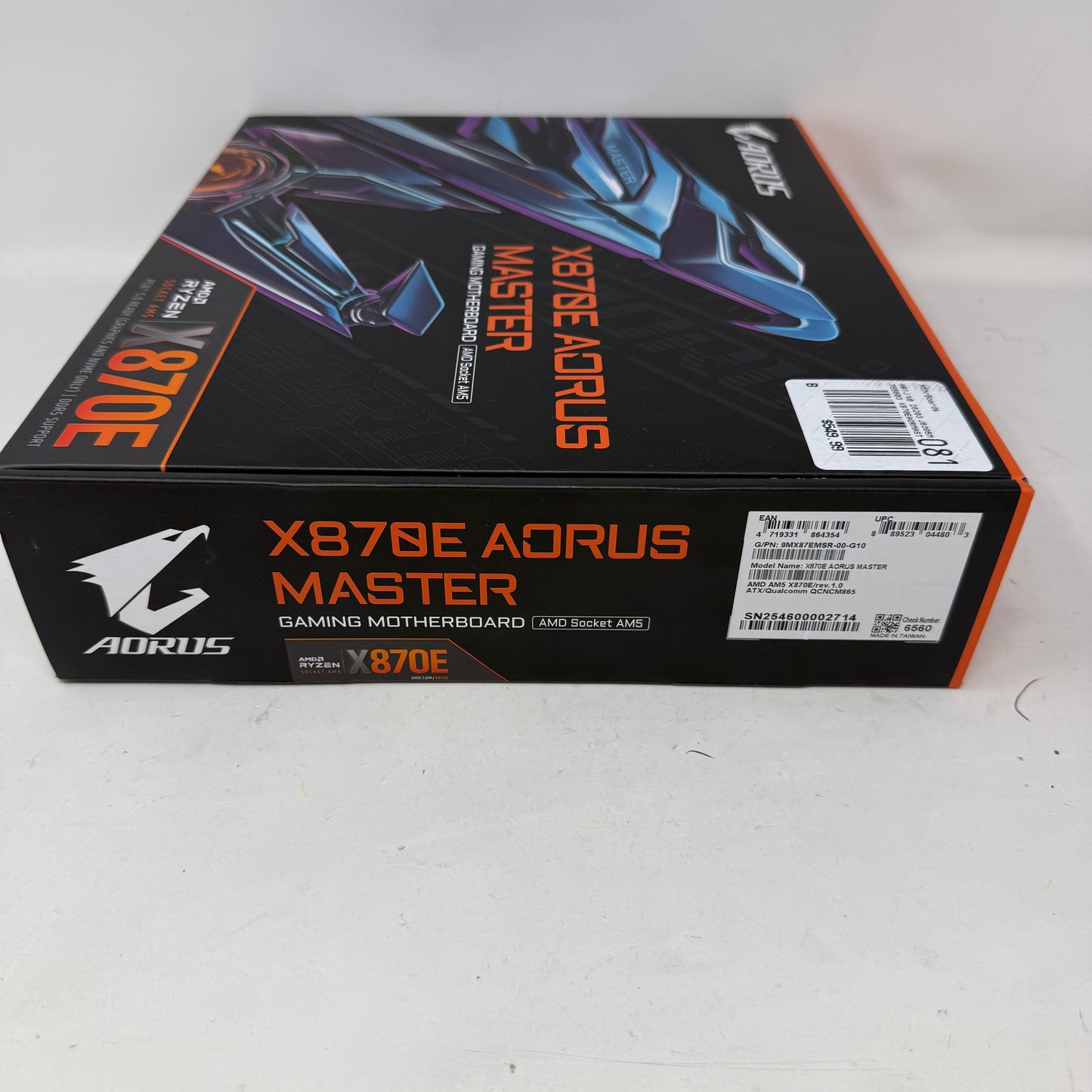 New Gigabyte X870E AORUS MASTER AM5 ATX AMD DDR5 Motherboard