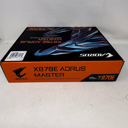 New Gigabyte X870E AORUS MASTER AM5 ATX AMD DDR5 Motherboard