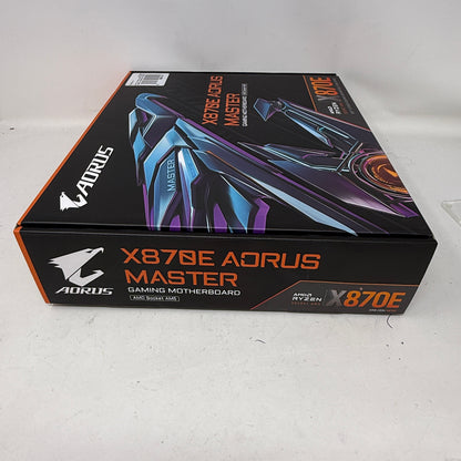 New Gigabyte X870E AORUS MASTER AM5 ATX AMD DDR5 Motherboard
