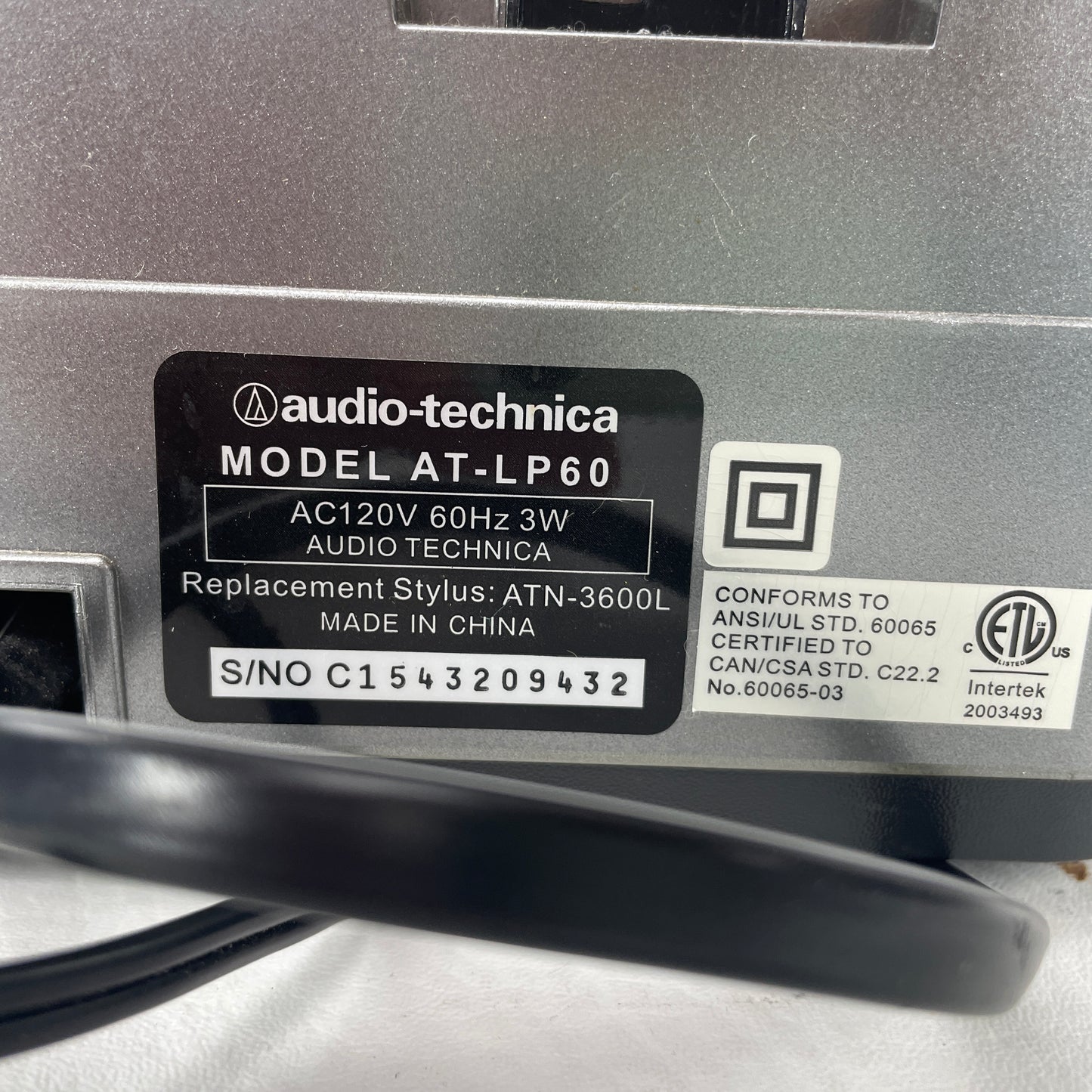 Audio-technica AT-LP60-USB Fully Automatic Belt-Drive Turntable AT-LP60-USB