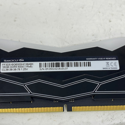 TeamGroup T-Force Delta RGB 16GB (2x8GB) RAM DDR5 4800MHz FF3D516G6000HC38ABK