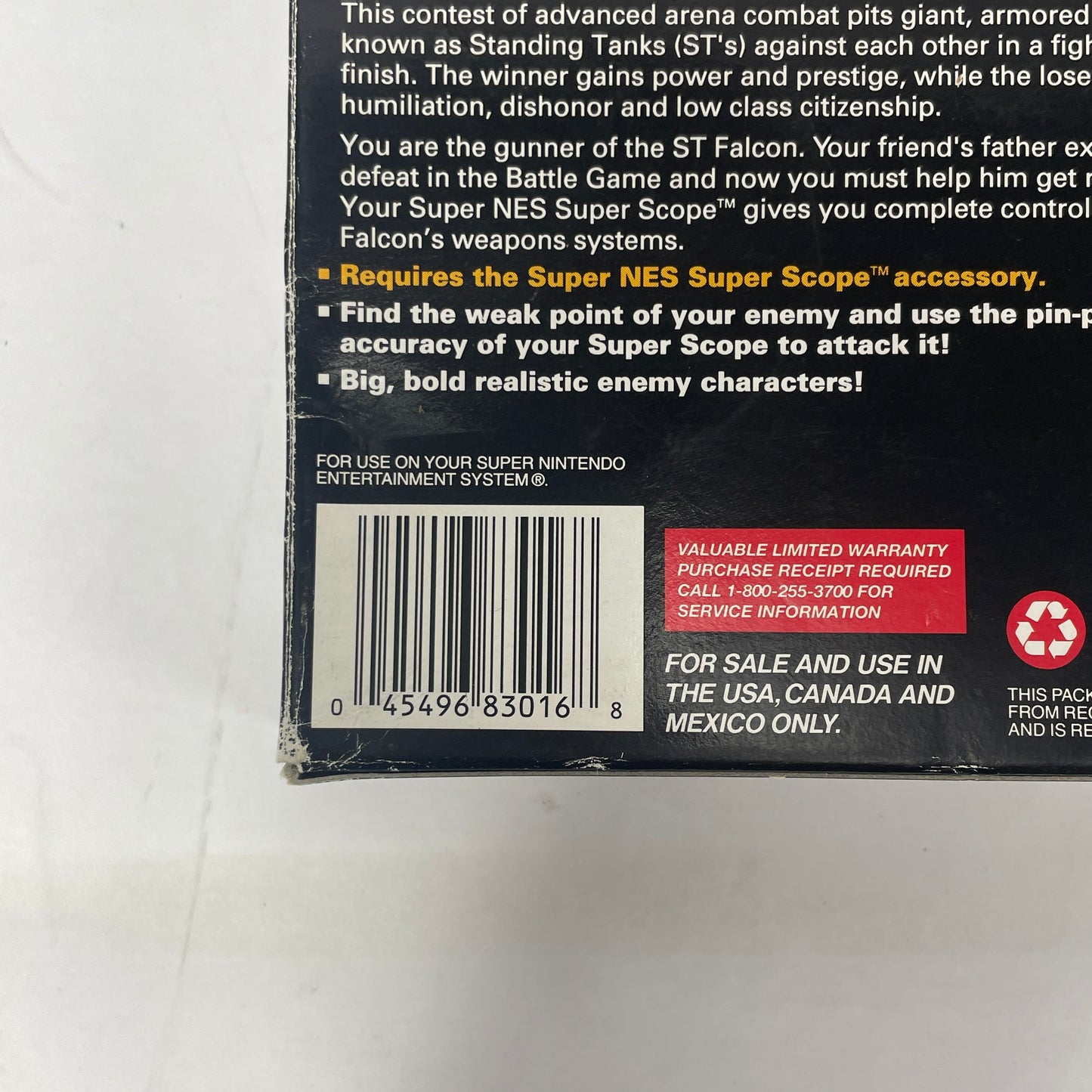 Battle Clash (Super Nintendo SNES, 1992) Complete CIB