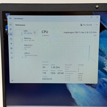 Samsung Galaxy Book Go 760C7T0 14" Snapdragon 7c 2.5GHz 4GB RAM 64GB SSD