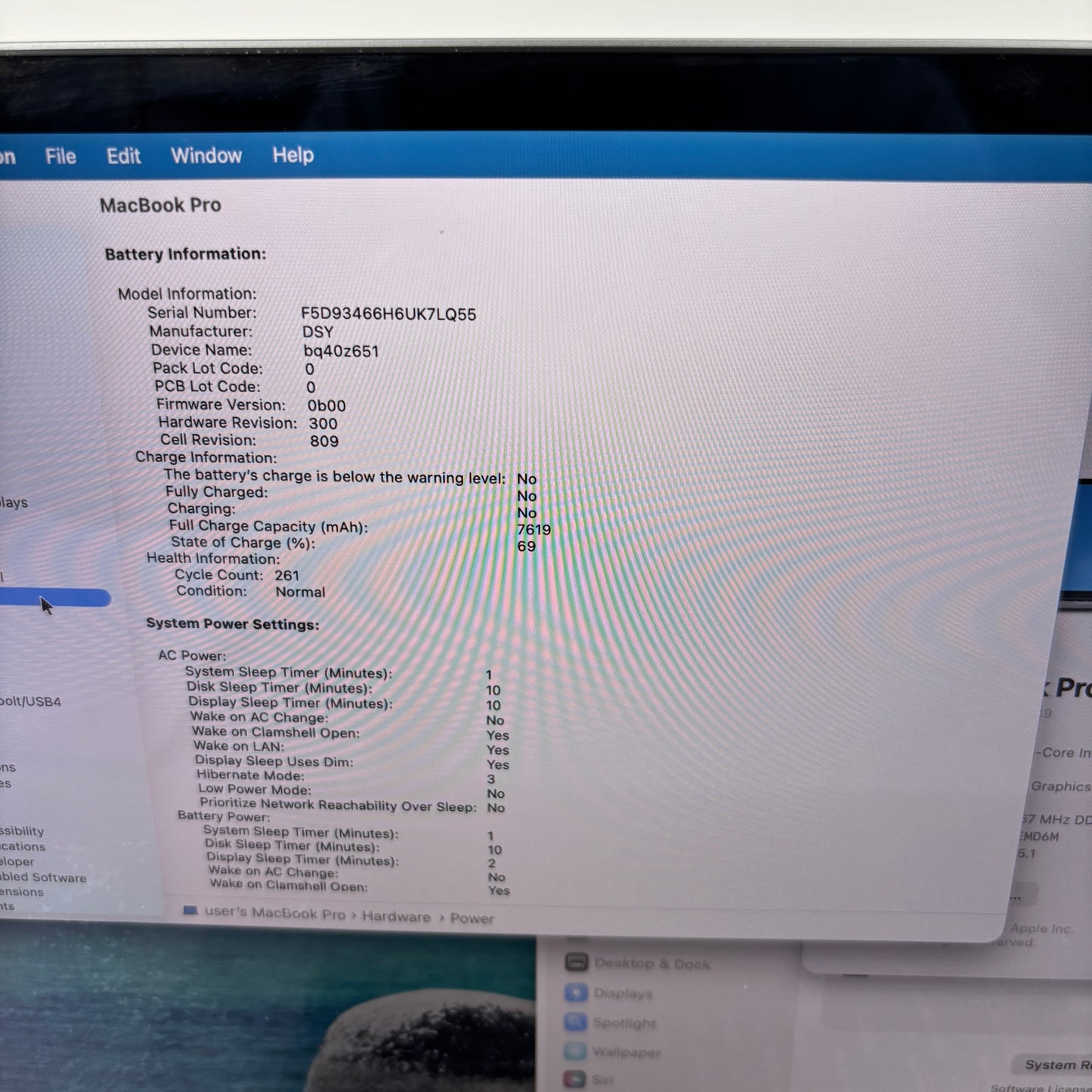 2019 Apple MacBook Pro 16" i7 2.6GHz 16GB RAM 512GB SSD Silver A2141