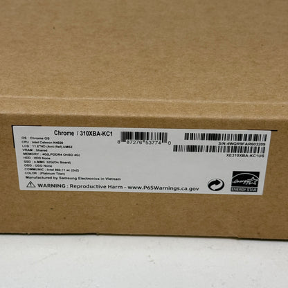 New Samsung Galaxy Chromebook 4 XE310XBA 11.6" Celeron N4020 1.1GHz 4GB RAM 32GB eMMc