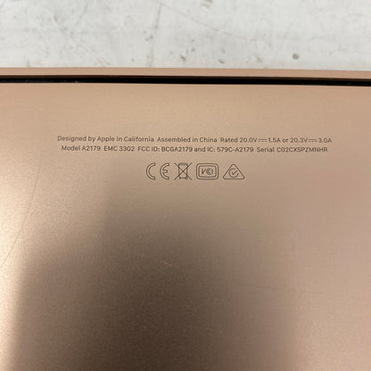 2020 Apple MacBook Air 13.3" i3 1.1GHz 8GB RAM 256GB SSD Gold A2179