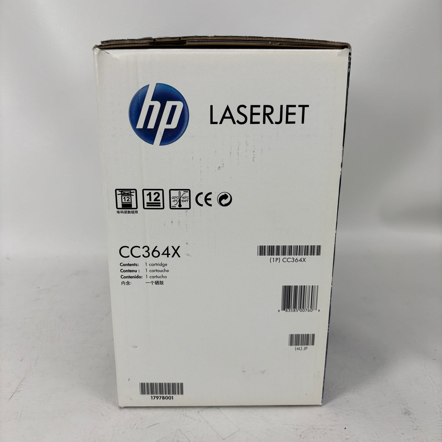 New Hp 64x Black Original LaserJet Toner Cartridge CC364X