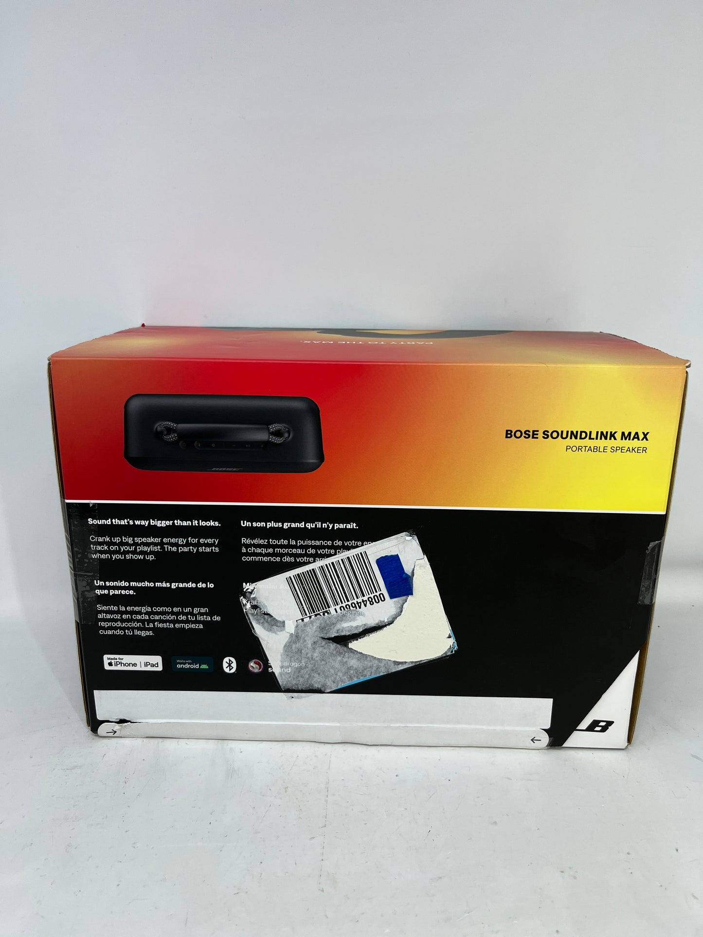 New Bose Soundlink Max Portable Speaker Black 883848-0100