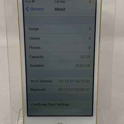 Apple iPod Touch 7th Gen 32GB Gold MVHT2LL/A
