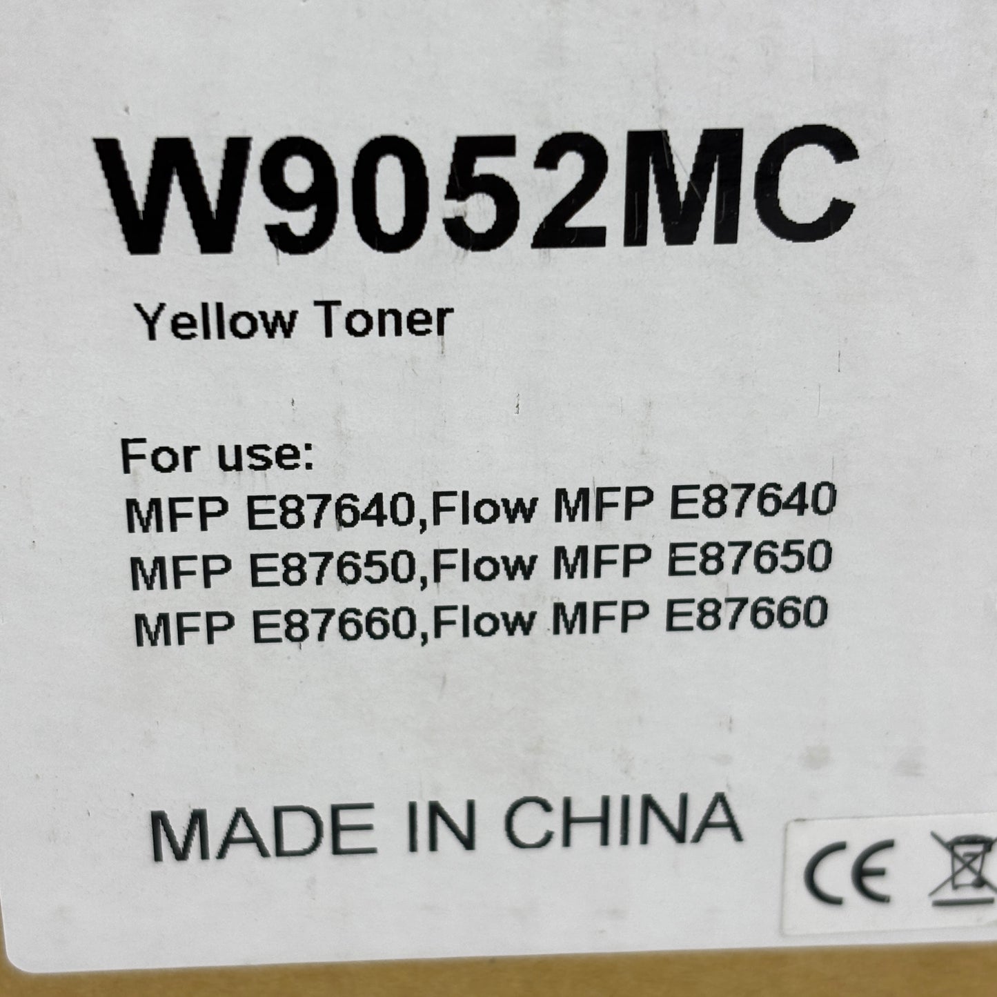 New Genuine HP W9052MC Yellow Managed LaserJet Toner Cartridge E87640 E87650 OEM