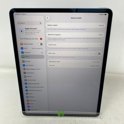 WiFi Only Apple iPad Air 13" M3 512GB Blue MCNWLL/A