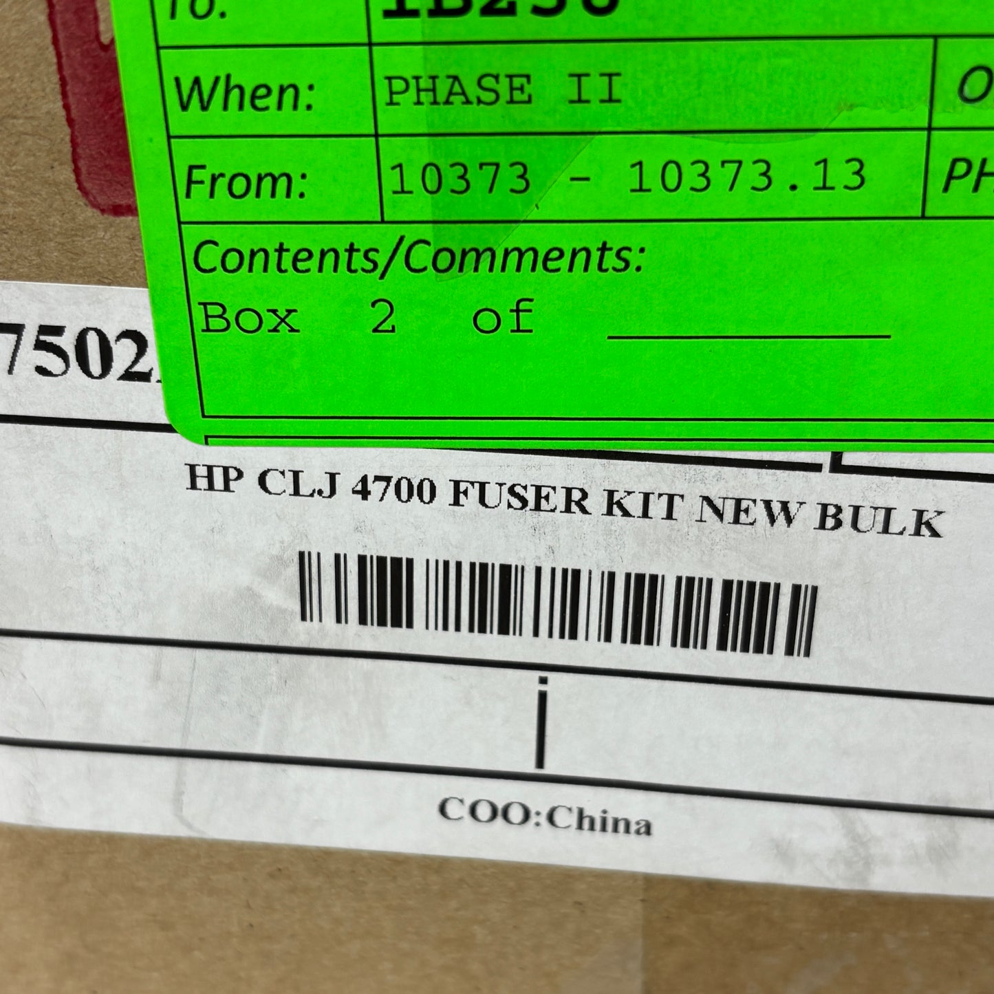 NEW HP Q7502A Fuser Kit OEM 110V LaserJet 4700 4730 CP4005 Maintenance Part