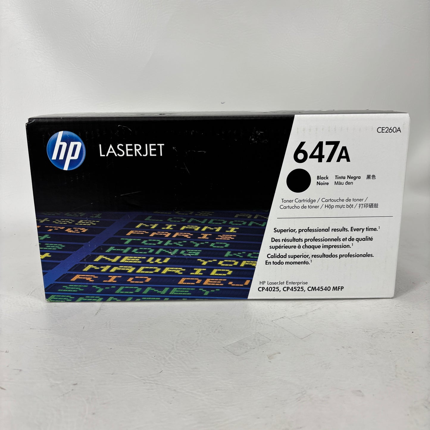 New HP 647A CE260A Black Toner Cartridge