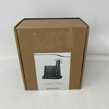 New Plantronics W740 Savi Wireless Black DECT UC Office Phone Headset