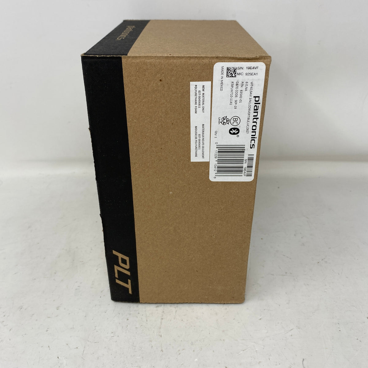 New Plantronics W740 Savi Wireless Black DECT UC Office Phone Headset