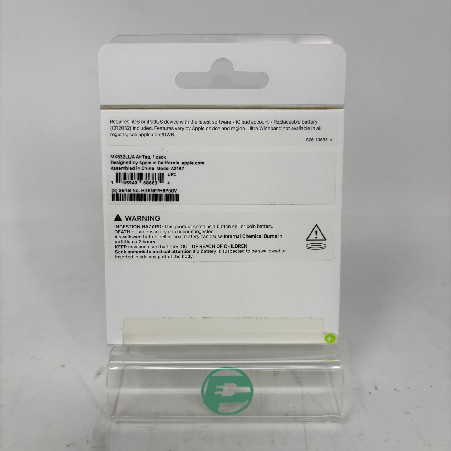 New Apple AirTag 1st Gen White MX532LL/A Tracker