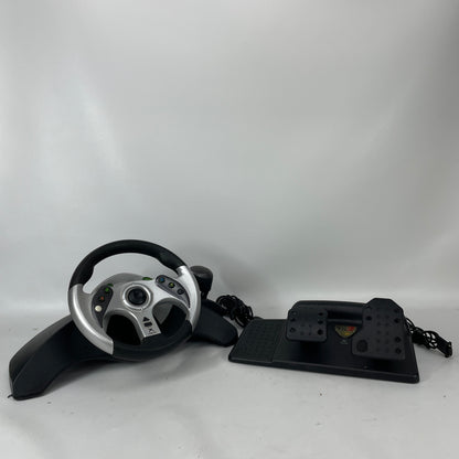 Mad Catz MC2 Racing Wheel and Pedals Original Xbox OG Steering Shifter 
