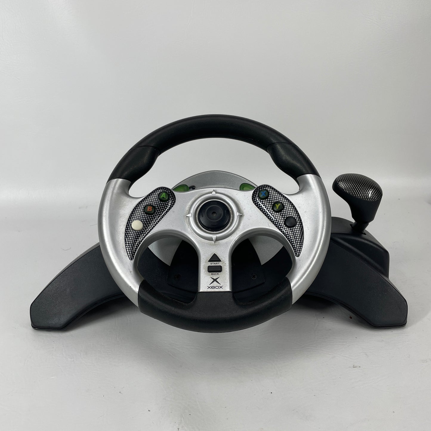 Mad Catz MC2 Racing Wheel and Pedals Original Xbox OG Steering Shifter 