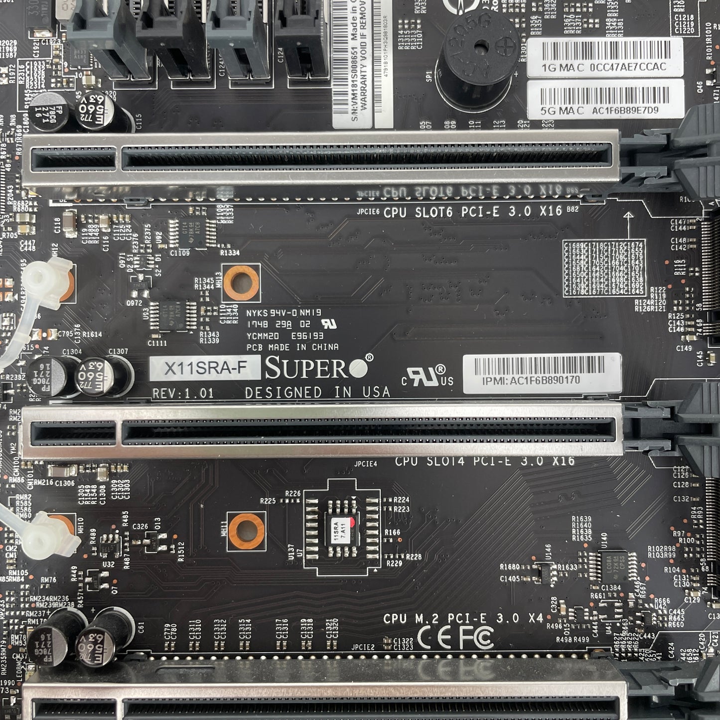 Supermicro X11SRA-F LGA 2066 ATX Intel DDR4 Motherboard