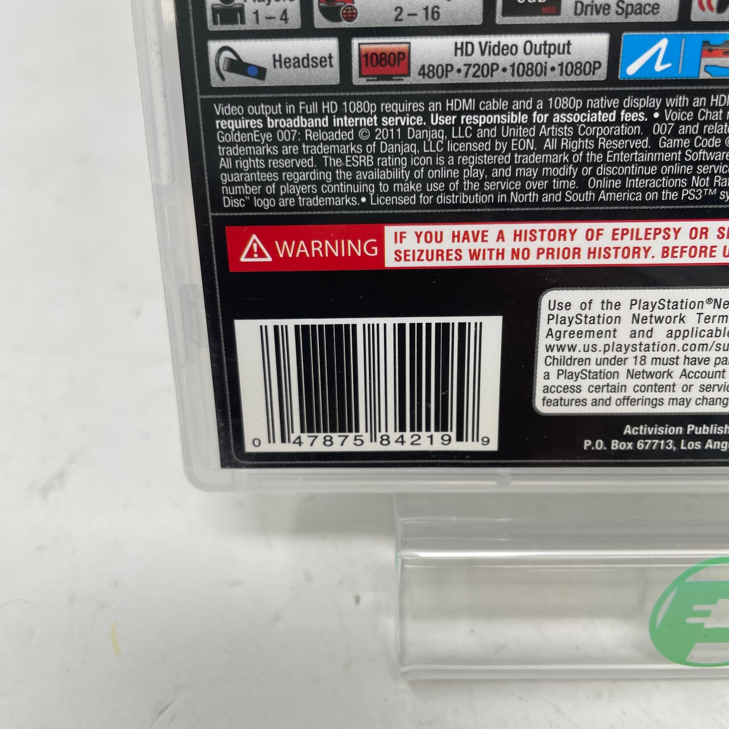 GoldenEye 007: Reloaded (Sony PlayStation 3 PS3, 2011)