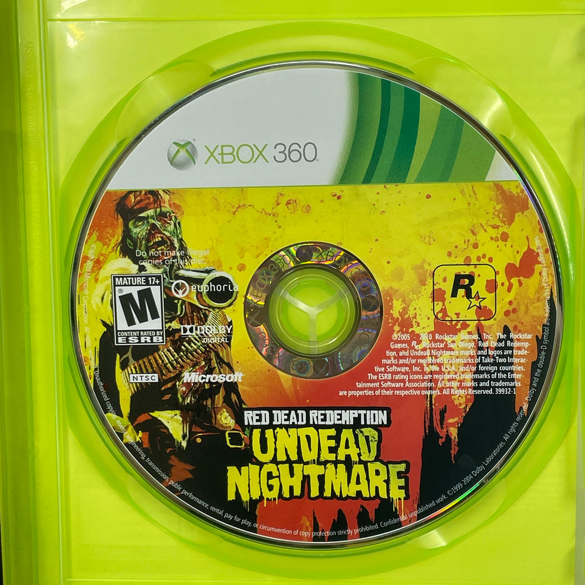 Red Dead Redemption Undead Nightmare (Microsoft Xbox 360, 2010)
