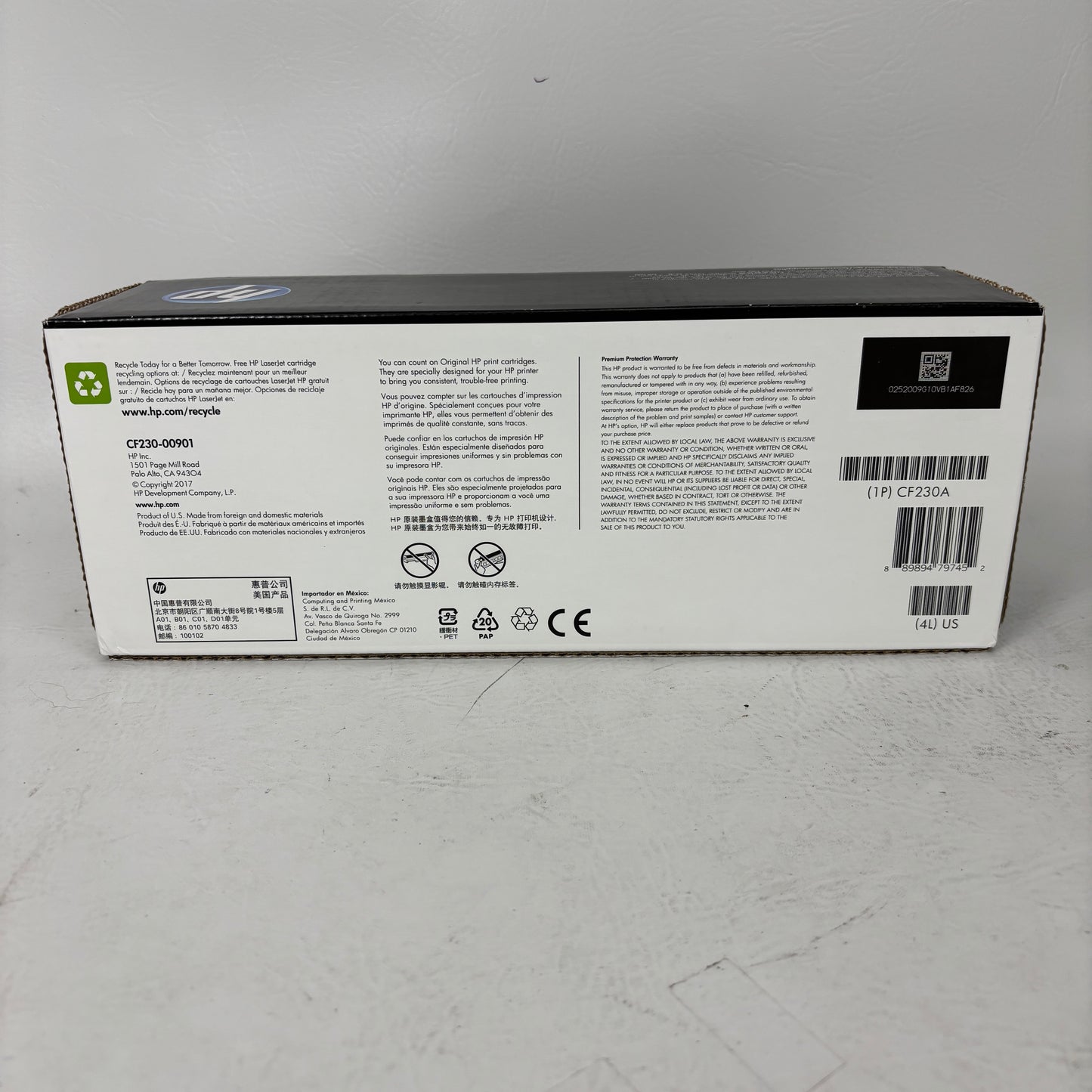 New HP 30A Black Original LaserJet Toner Cartridge CF230A