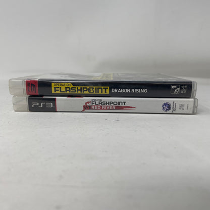 Lot 2 Sony PS3 Games Operation Flashpoint Dragon Rising & Red River CIB