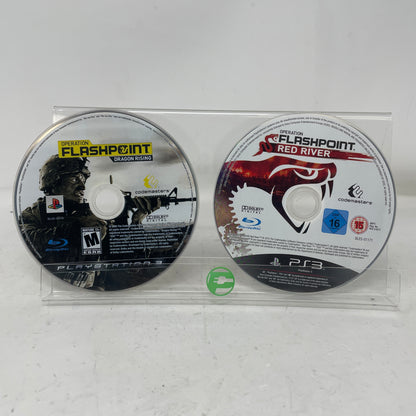 Lot 2 Sony PS3 Games Operation Flashpoint Dragon Rising & Red River CIB