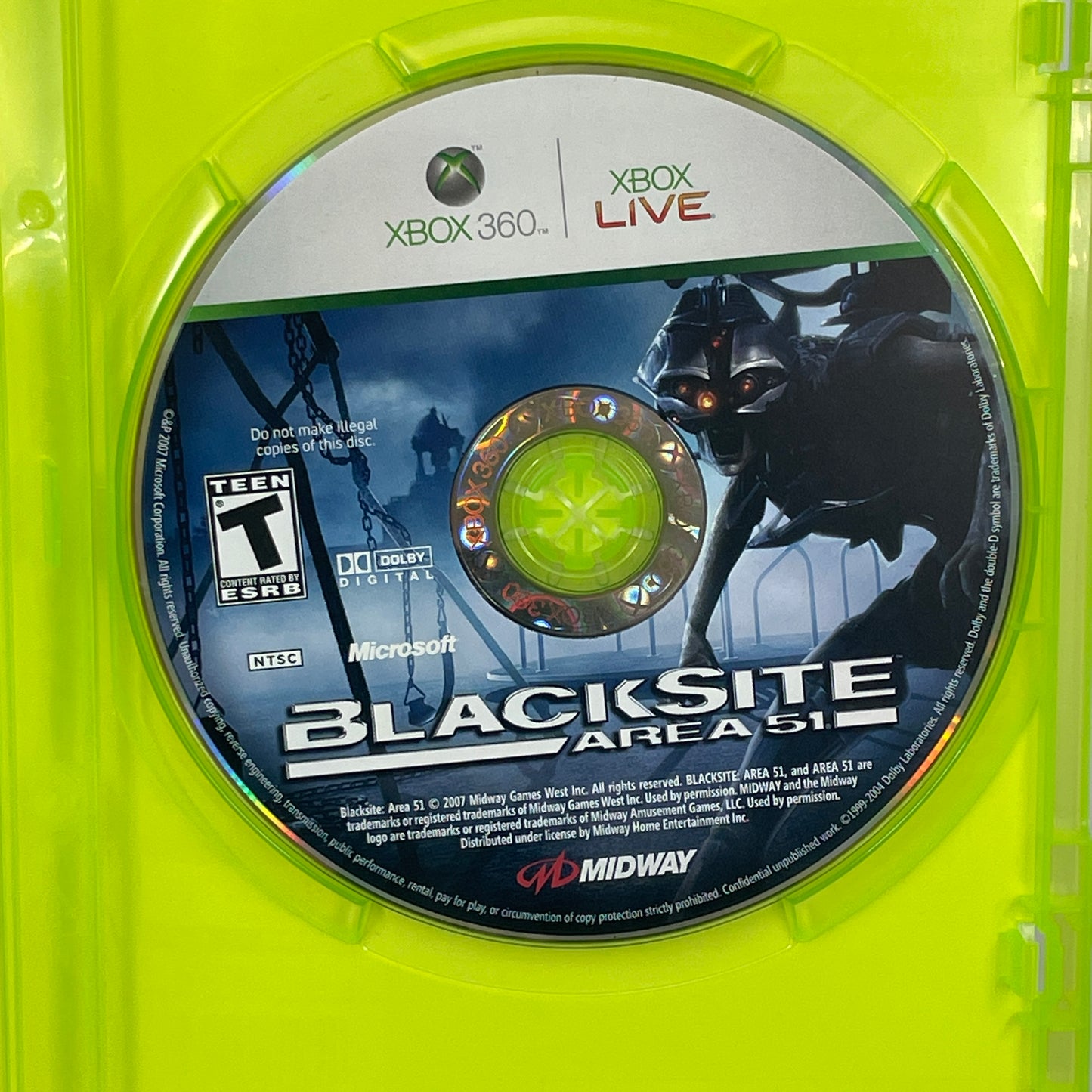 Blacksite Area 51 (Microsoft Xbox 360, 2007)