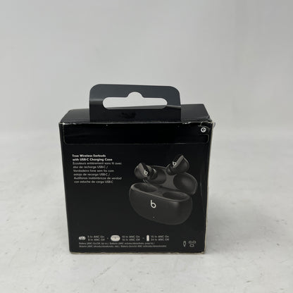 New Beats Studio Buds Wireless In-Ear Bluetooth Headphones Black MJ4X3LLA